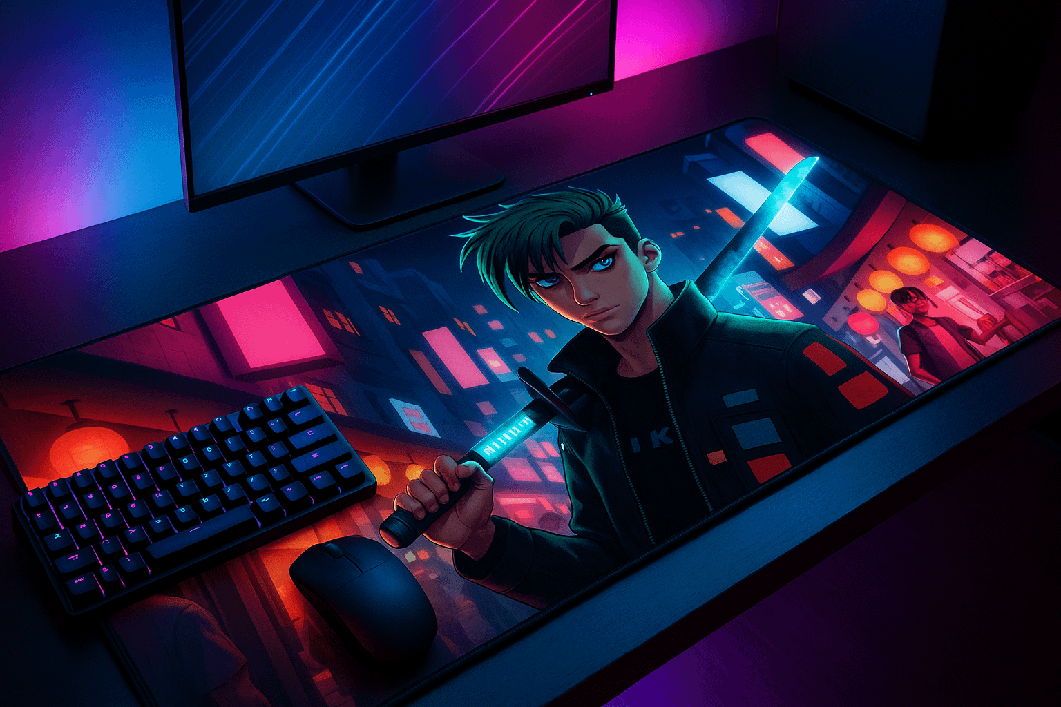 Neotokyo - Mouse Pad Extra Large - 33” x 15” product image (2)