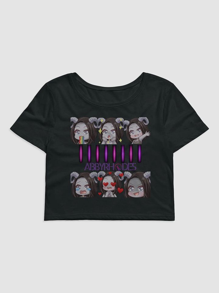 Abby Emote Bella+Canvas Women's Crop Baby Tee product image (1)