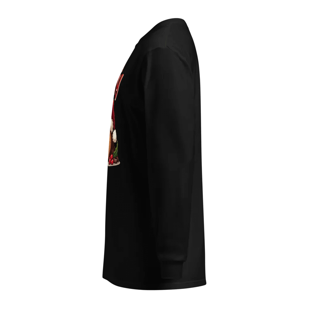 Yule Be Sorry Angry Log Santa Hat Long Sleeve Shirt product image (9)