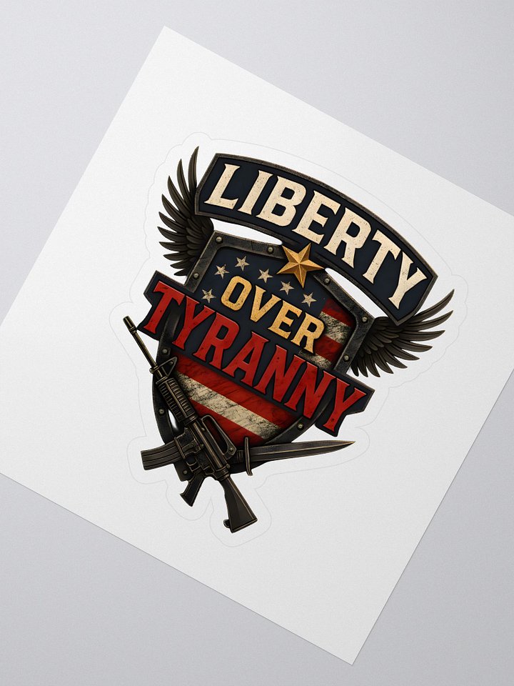 Liberty Over Tyranny Shield Stickers product image (2)