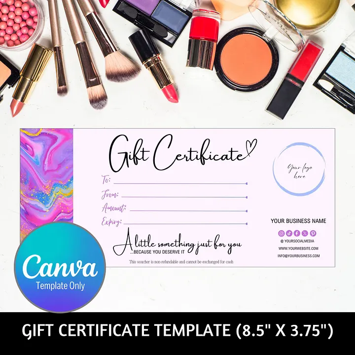 Unicorn - Gift Certificate Template product image (1)