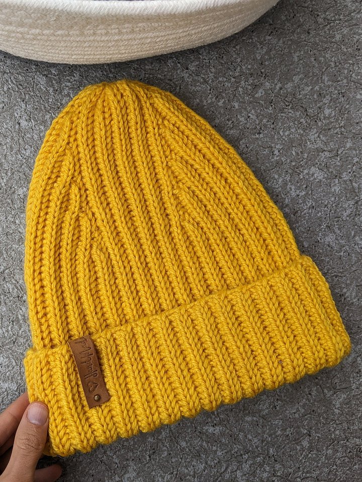 Crochet Ribbed Hat Pattern product image (2)