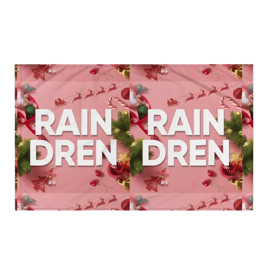 Raindren All-Over Print Flag product image (3)