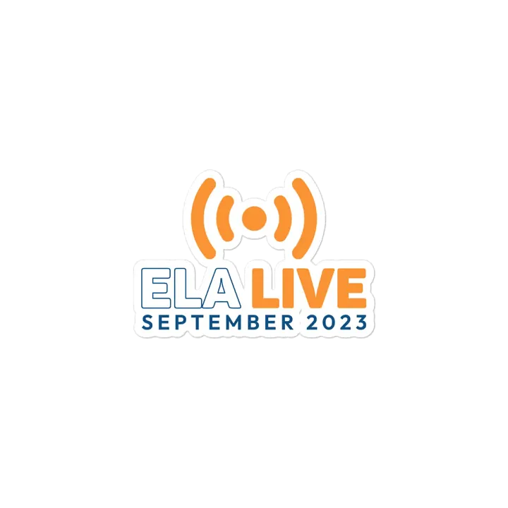 ELA Live September 2023 Sticker product image (2)