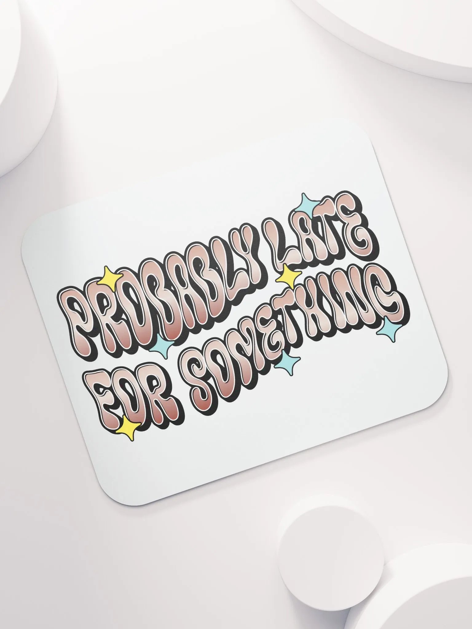 Probably Late For Something Retro Vibes Mouse Pad product image (5)