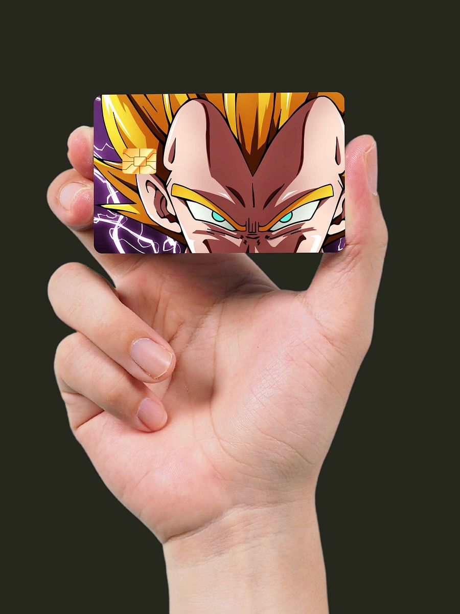 Peeking Vegeta Card Skin (Holographic) product image (2)