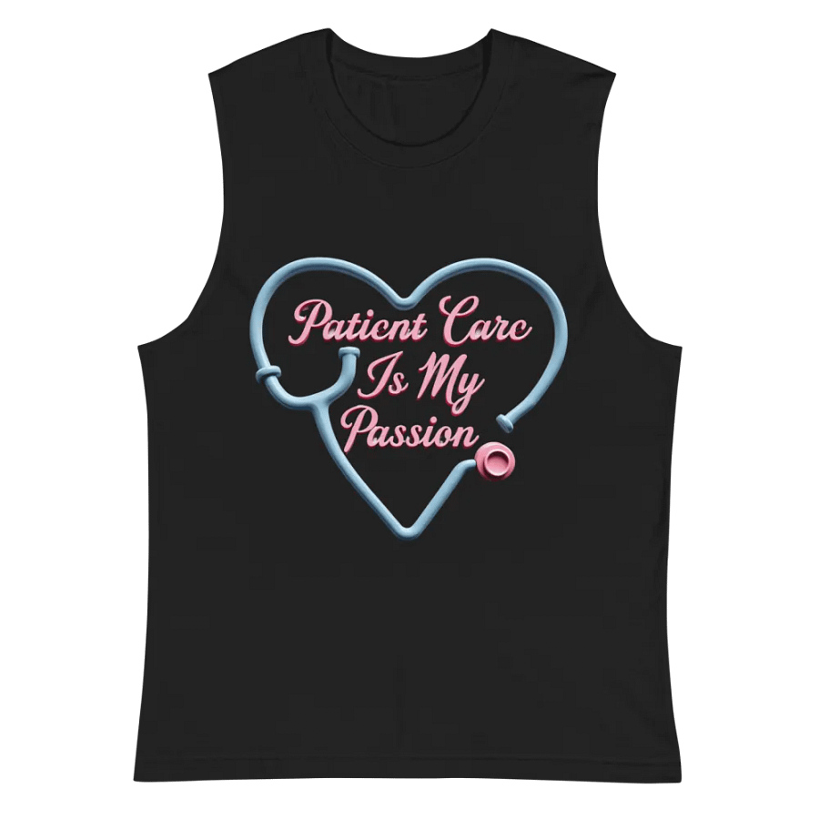 Passionate Patient Care Heart Stethoscope Muscle Tank product image (3)