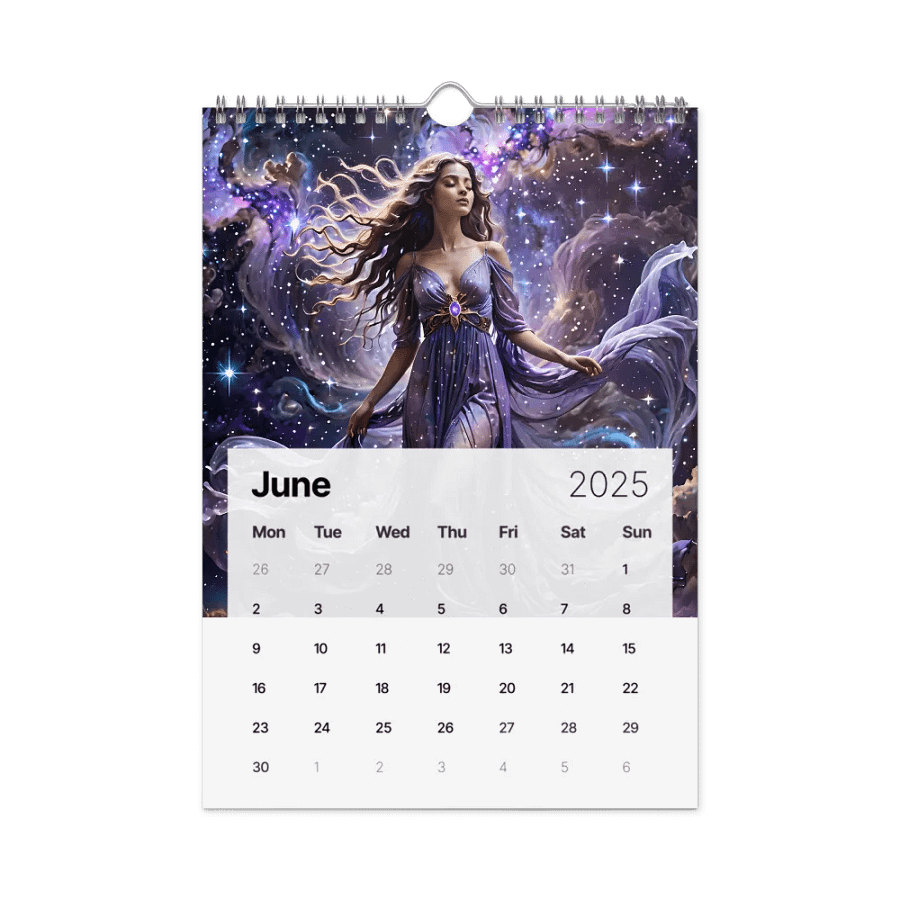 Celestial Goddess in the Cosmic Realm calendar 2025 product image (8)