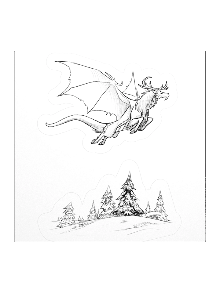 Caribou Dragon Sticker Set product image (1)