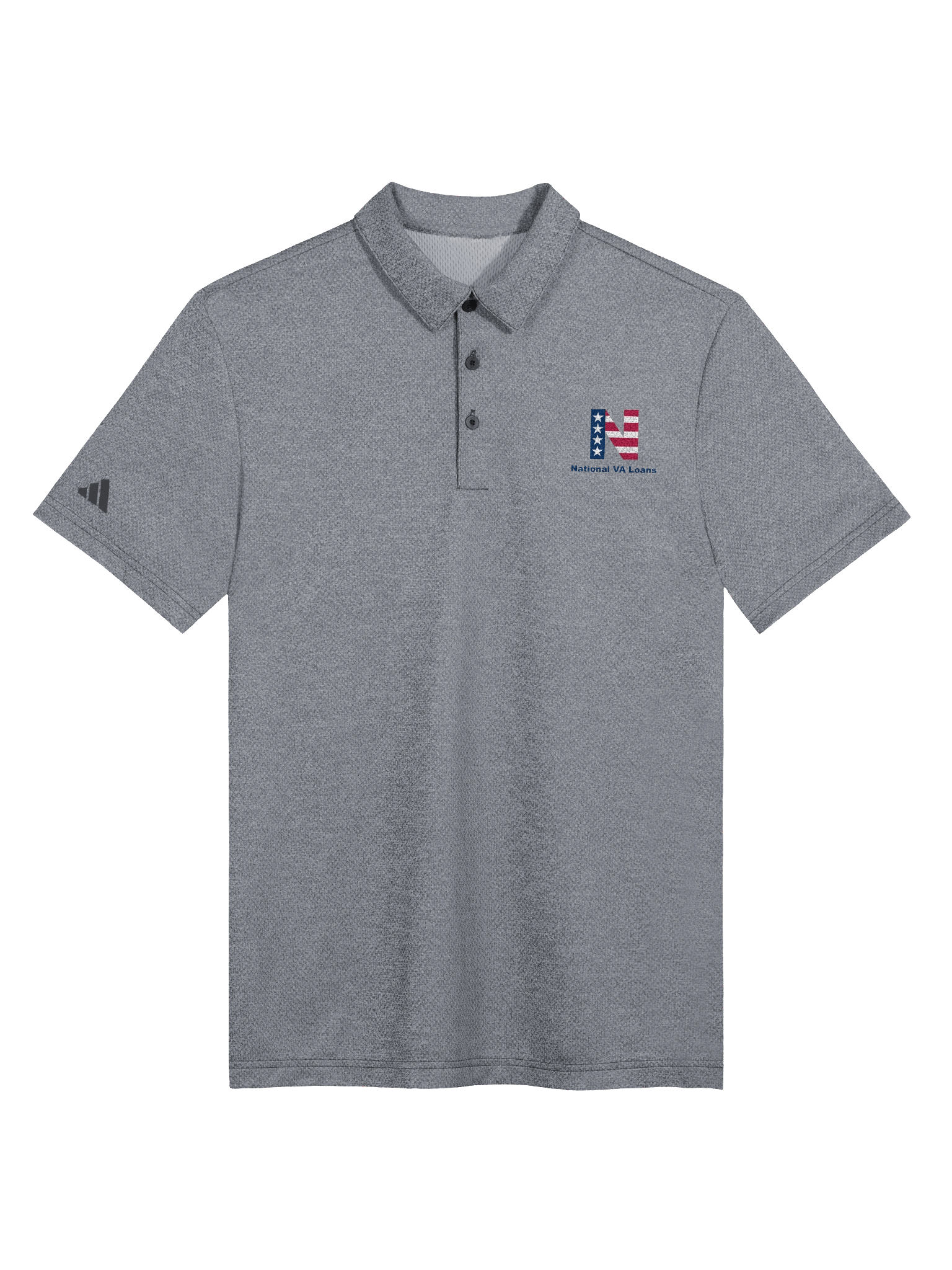 National VA Loans - Adidas Space-Dyed Polo Shirt product image (3)