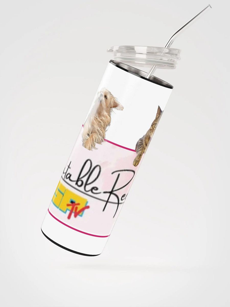 Furry Co-Hosts Logo Stainless Steel Tumbler with Straw product image (3)