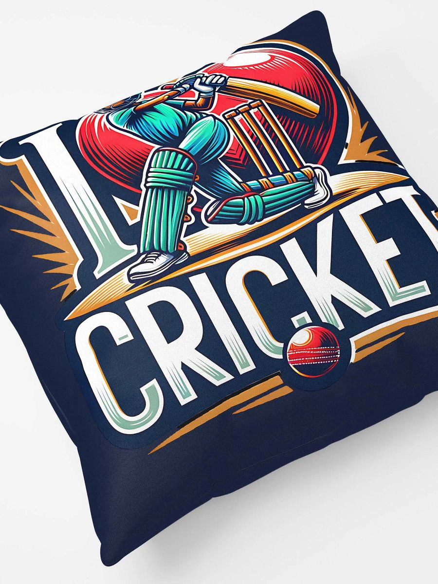 I Love Cricket Pillow - Perfect Gift for Cricket Enthusiasts product image (5)