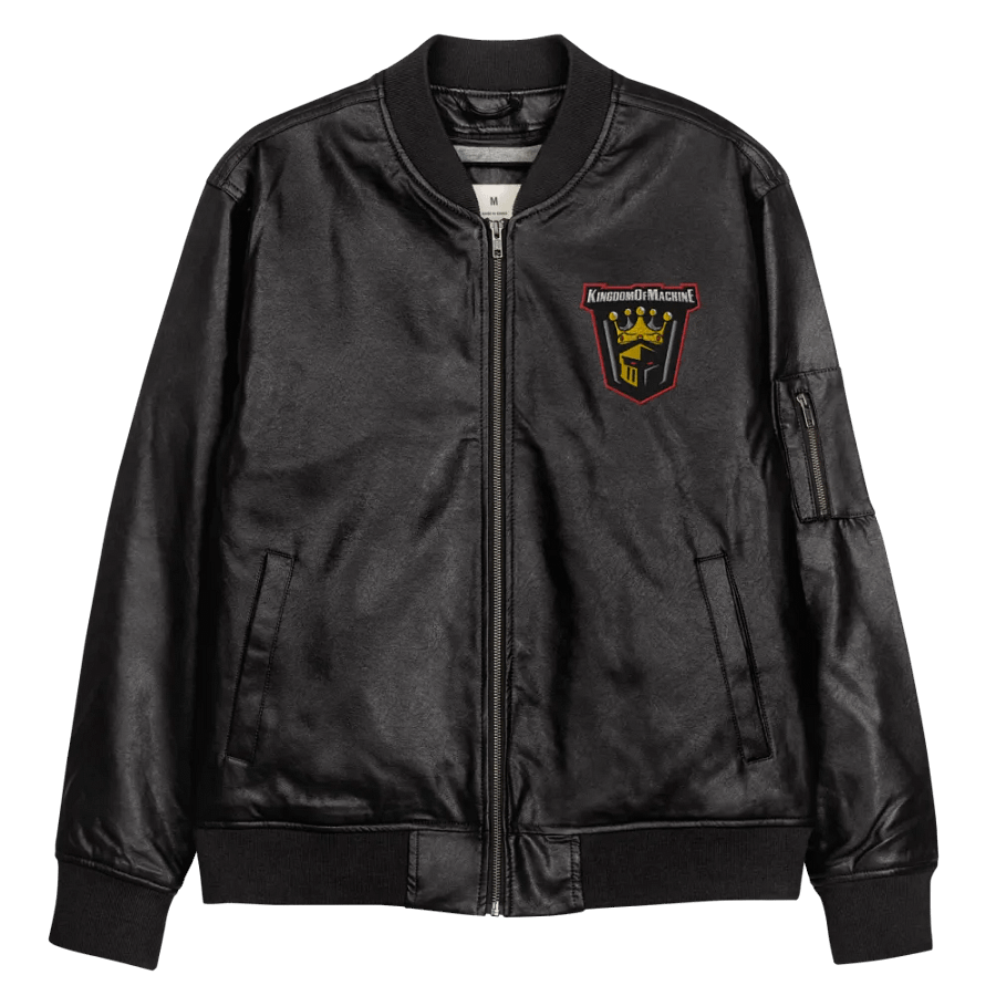 E-Sport king Faux leather emborder jacket product image (11)