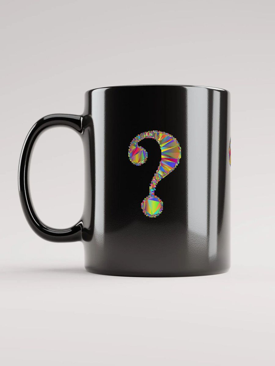 Black Glossy Coffee mug- Question Mark Symbol product image (11)