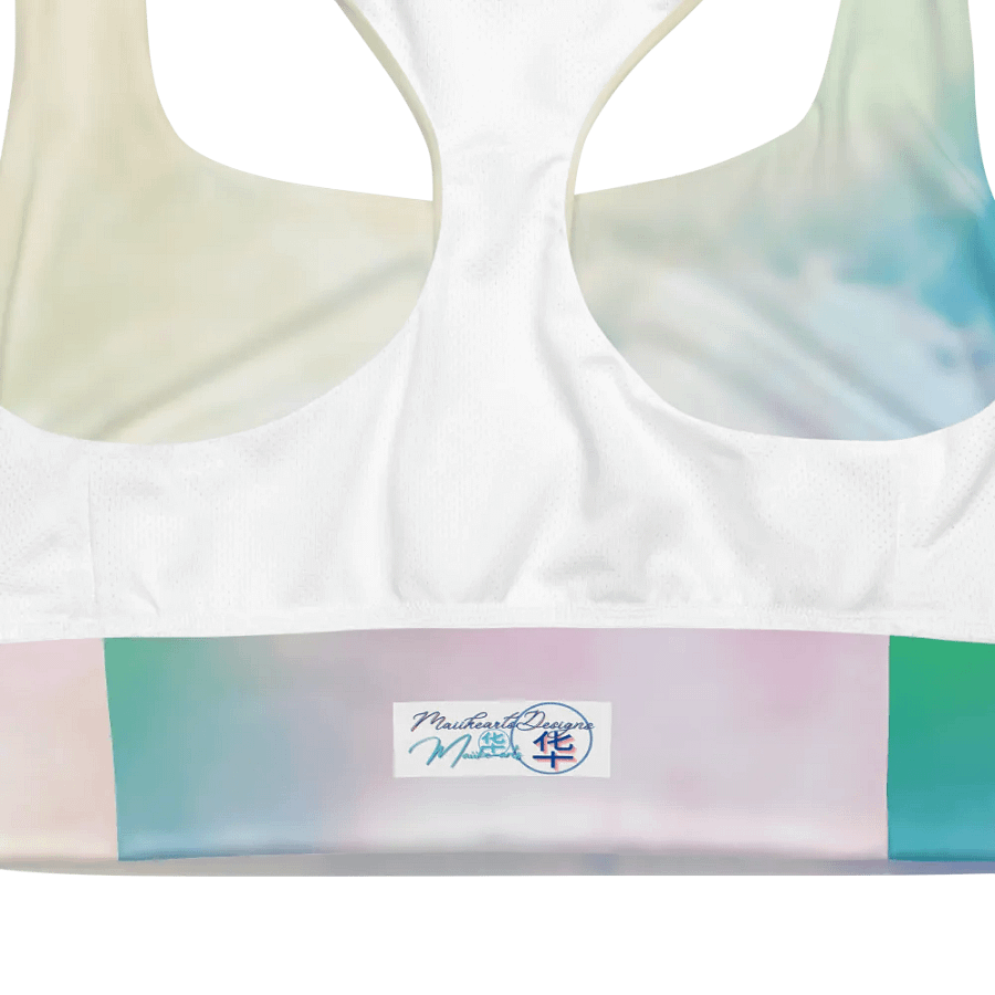 Blur cloud rainbow Design Longline Sports Bra - v1 product image (4)