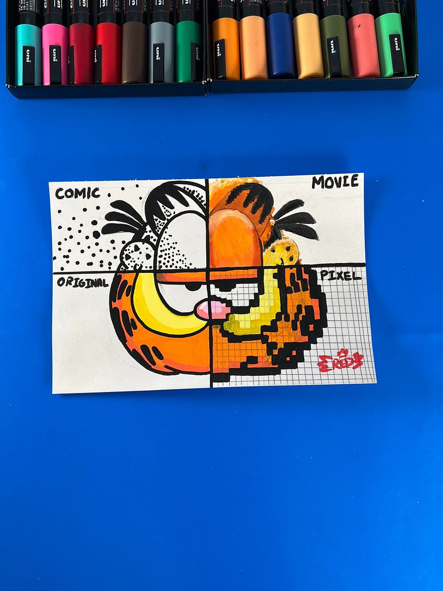 Garfield in 4 Different Art Styles product image (1)
