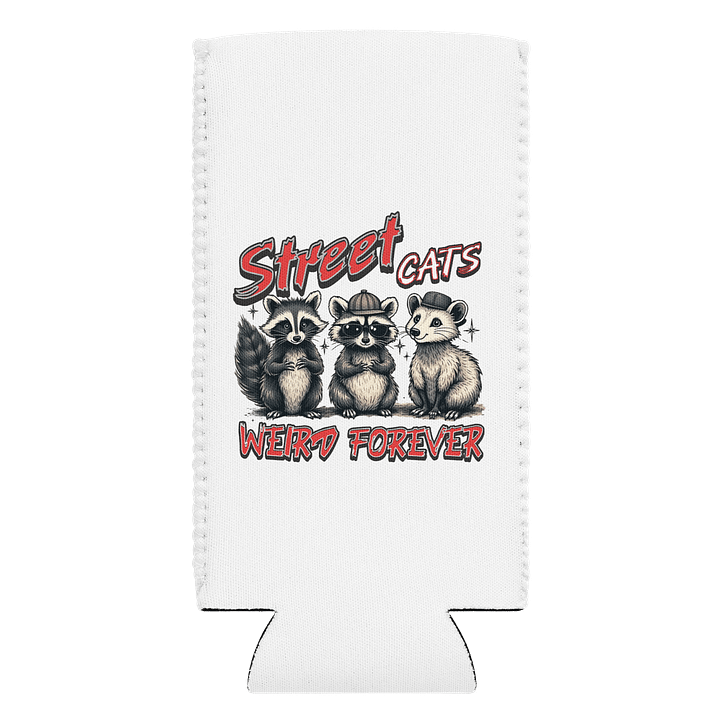 Street Cats Weird Forever Raccoon Can Cooler product image (1)