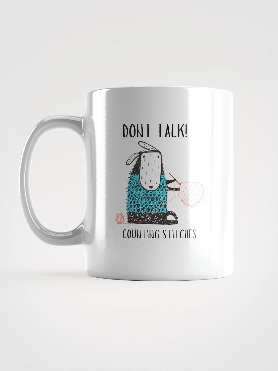 "Counting Stitches" White Coffee Mug product image (6)