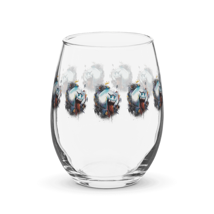 King Boo by StephyJ Stemless Wine Glass product image (1)