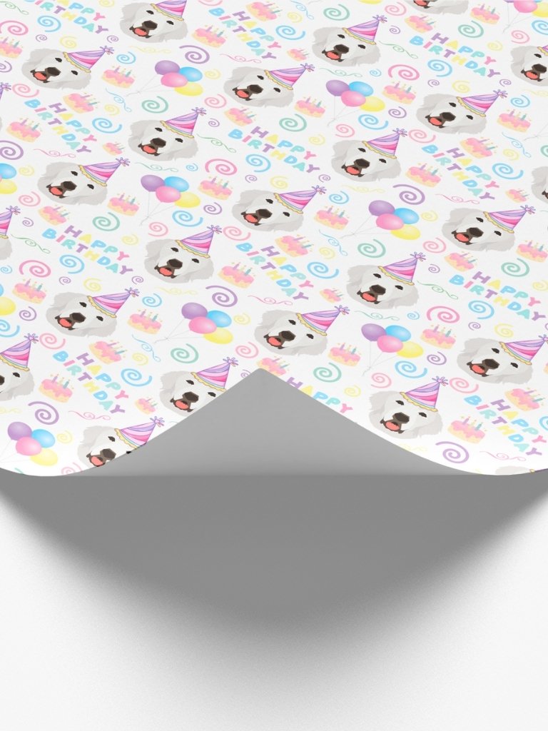 Great Pyrenees Birthday Wrapping Paper product image (2)
