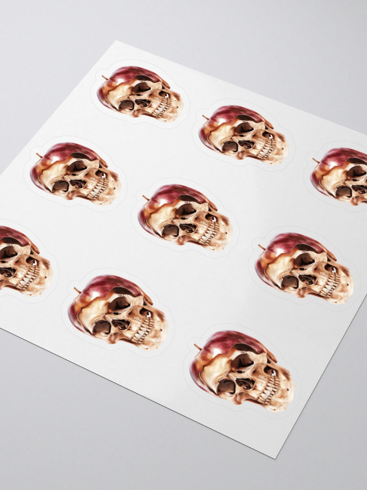 Surreal Apple Skull Sticker product image (3)