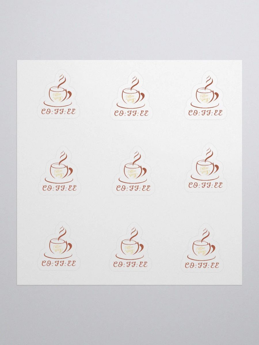 Coffee Lover (Coffee day_coffee clock ) Sticker product image (1)