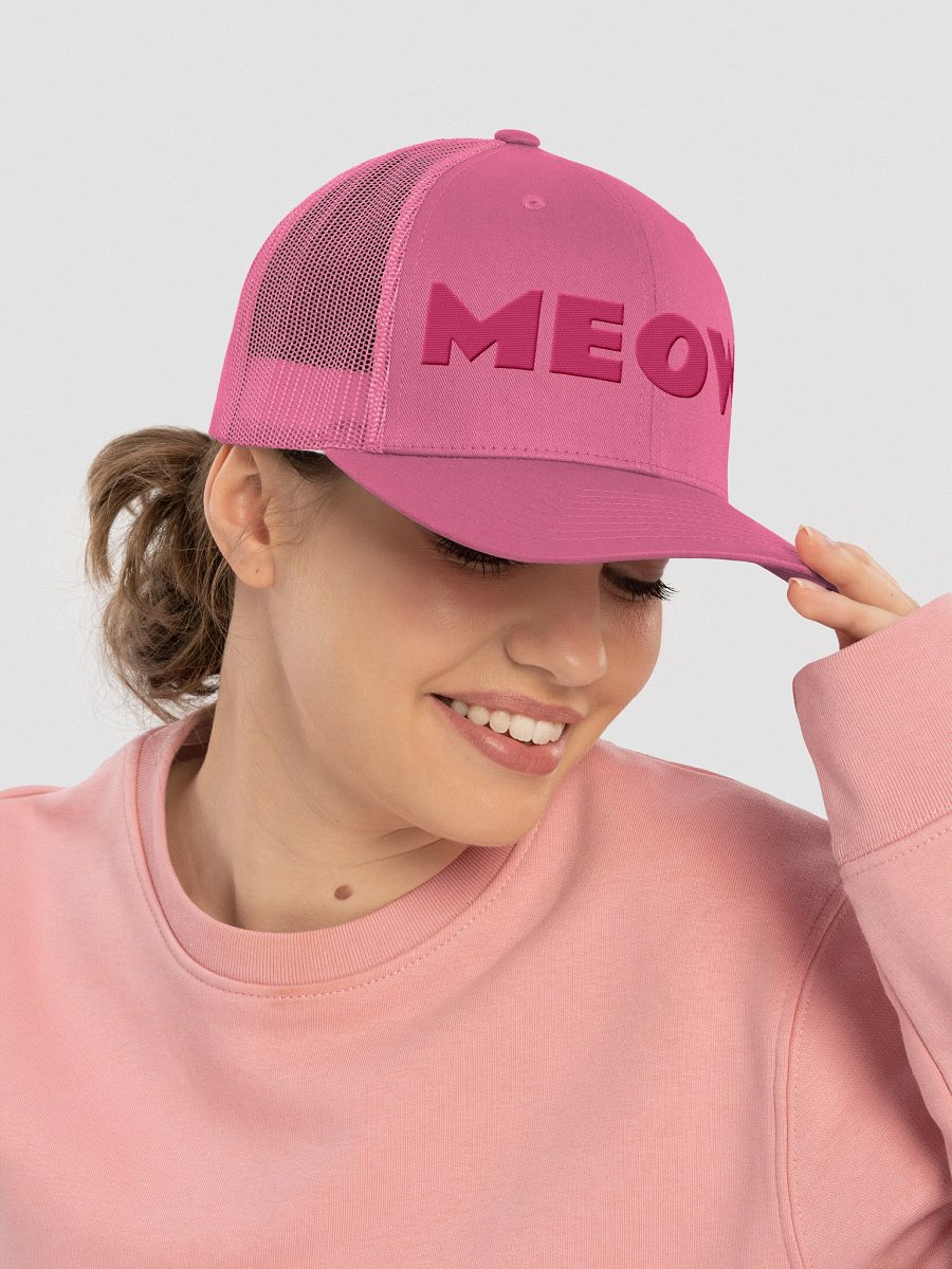 Embroidered MEOW Hat - Pink Thread Collection product image (24)