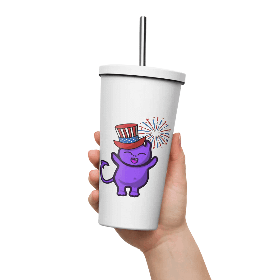 July 4th Insulated Cup With Lid product image (132)