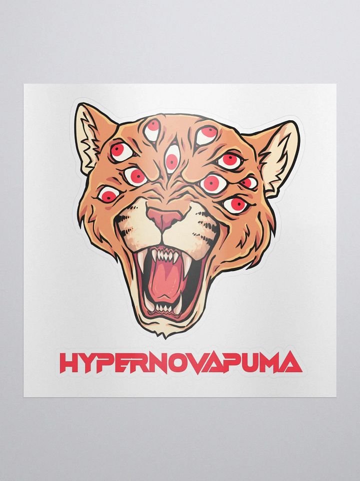 Puma Eye Logo w/Text Sticker product image (1)