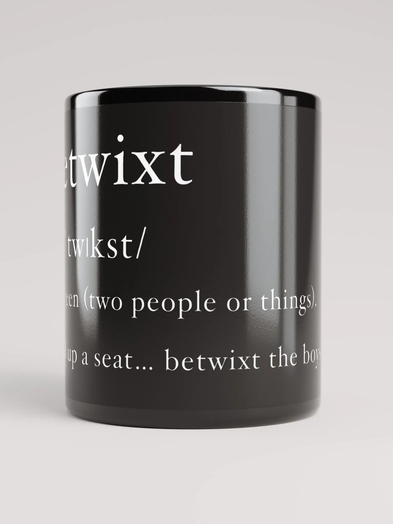 Betwixt Definition Mug Black product image (3)