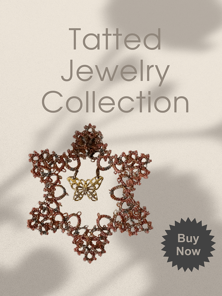Vintage-Inspired Lace Brooch with Butterfly product image (1)