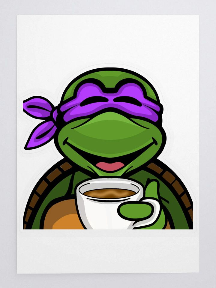 Donnie Coffee Cut Sticker product image (1)