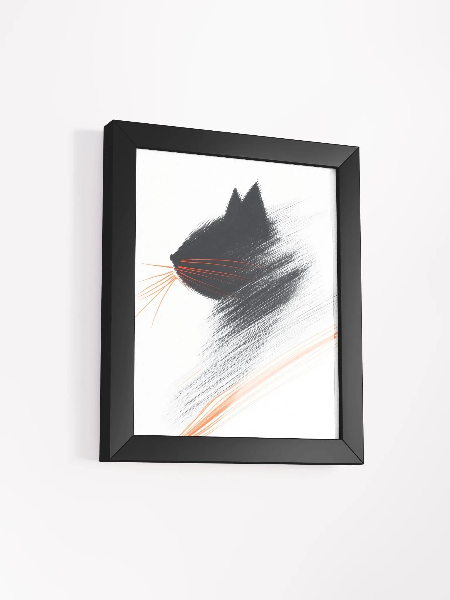 Feline Velocity Framed Poster product image (22)