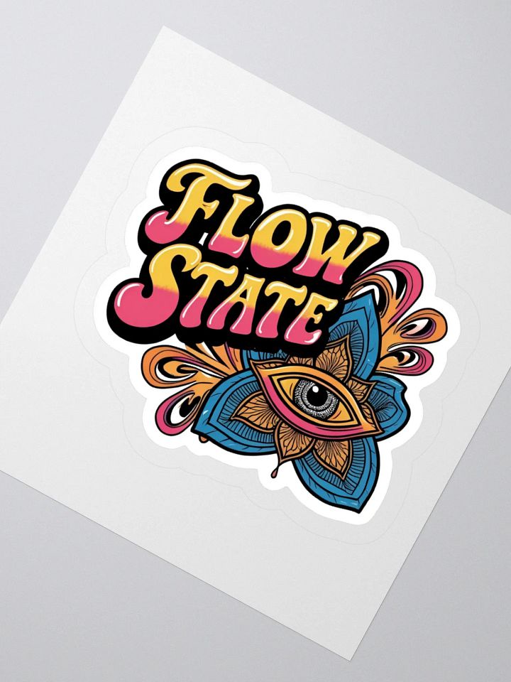 Psychedelic Flow State Kiss Cut Sticker product image (4)
