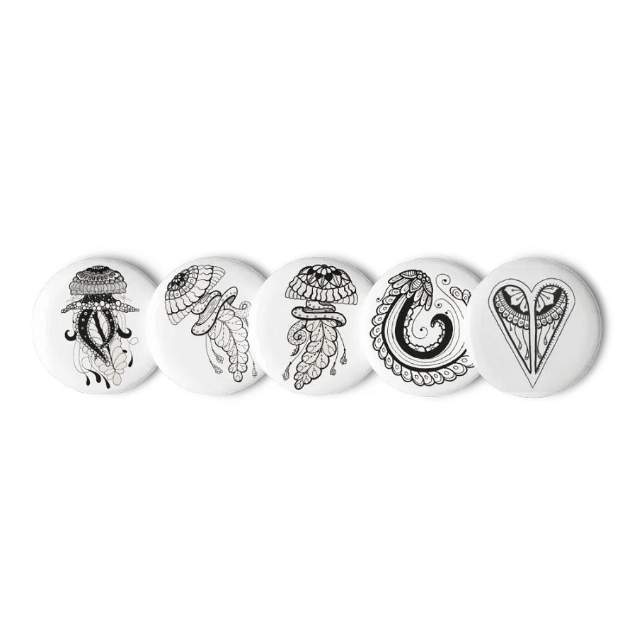 ElegantJellyfishPinButtonSet product image (1)
