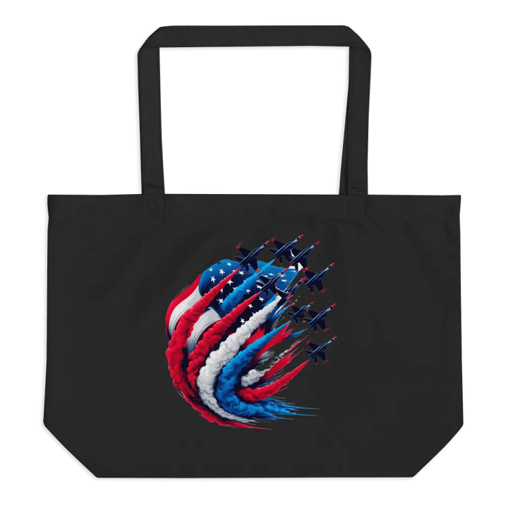 Patriotic Swirl Organic Tote product image (1)