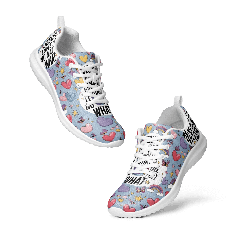 Jesus Loves You Women's Athletic Shoes product image (11)