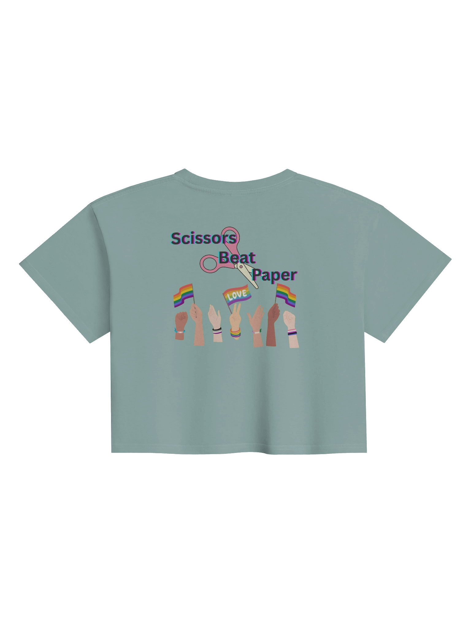 Scissors Beat Paper Crop Top product image (10)