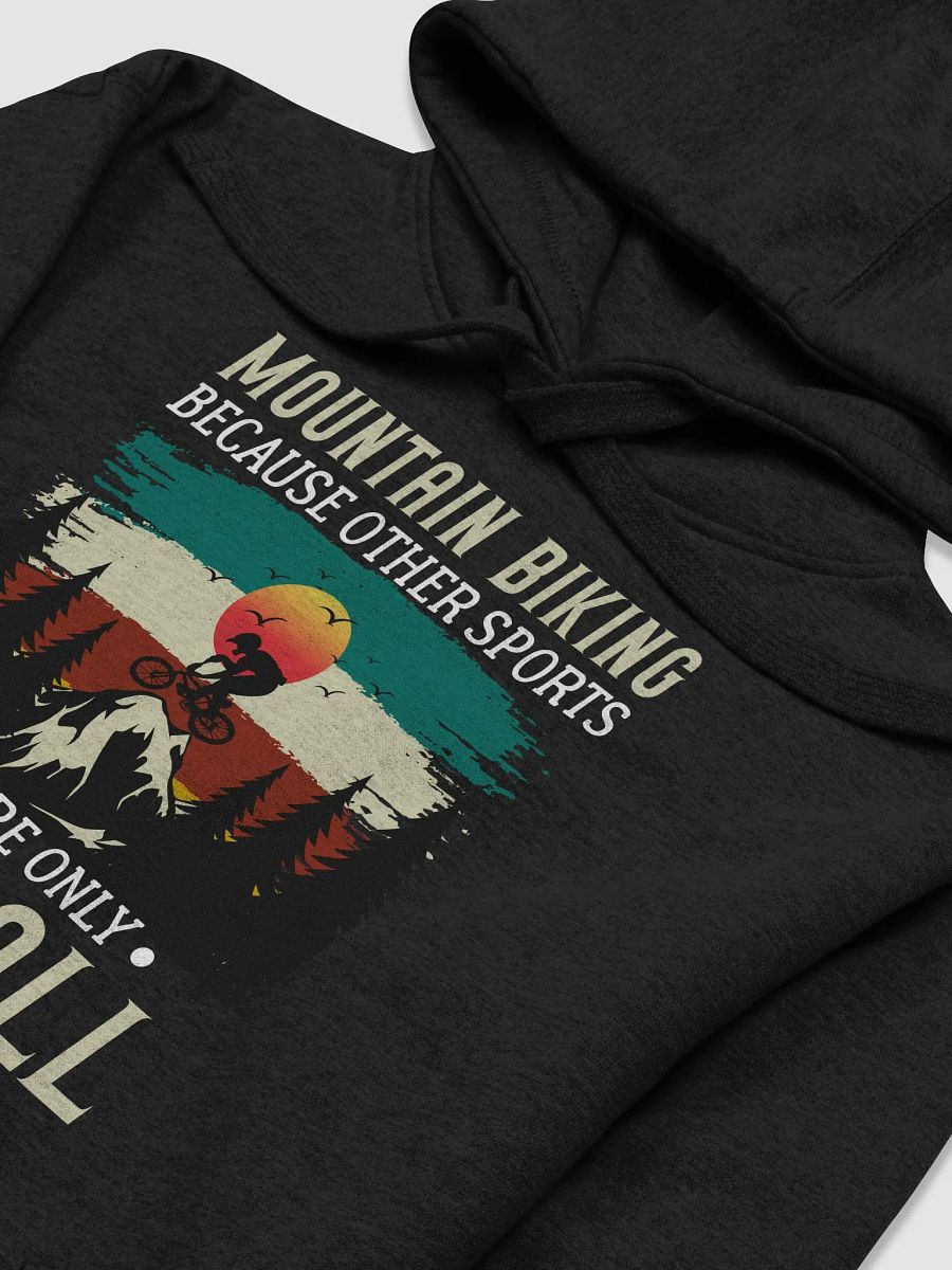 Funny Mountain Biking - Because One Ball Isn't Enough Unisex Premium Hoodie product image (3)