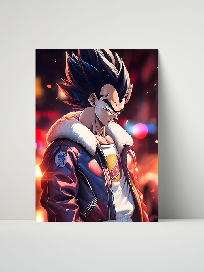 Dragon Ball Z - Vegeta Urban Warrior Metal Print (8" x 10") product image (1)