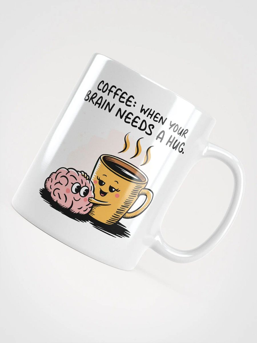 Mindful Sips White Glossy Mug product image (4)