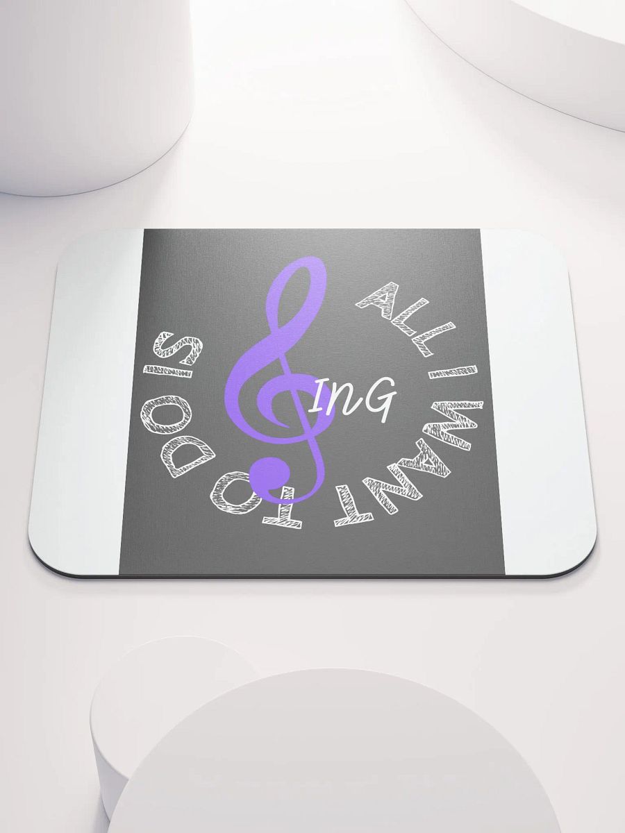 Melodic Muse Mouse Pad – Music-Themed Desk Accessory with Treble Clef Design product image (4)