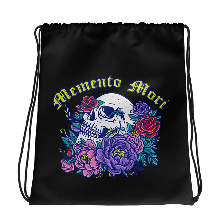 ItsGreedyy Memento Mori Drawstring Bag product image (1)
