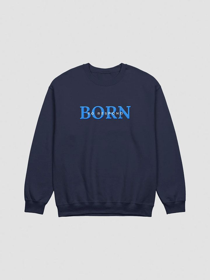Born to Respond Generator Embroidered Sweatshirt (Blue) product image (8)
