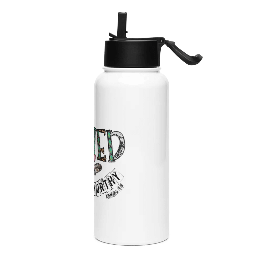 Flawed But Still Worthy - Stainless Steel Sports Water Bottle product image (3)