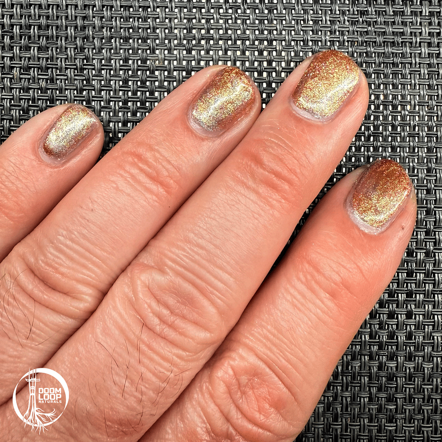 INTERROBANG - Sunset Gold Sparkly Nail Polish product image (3)