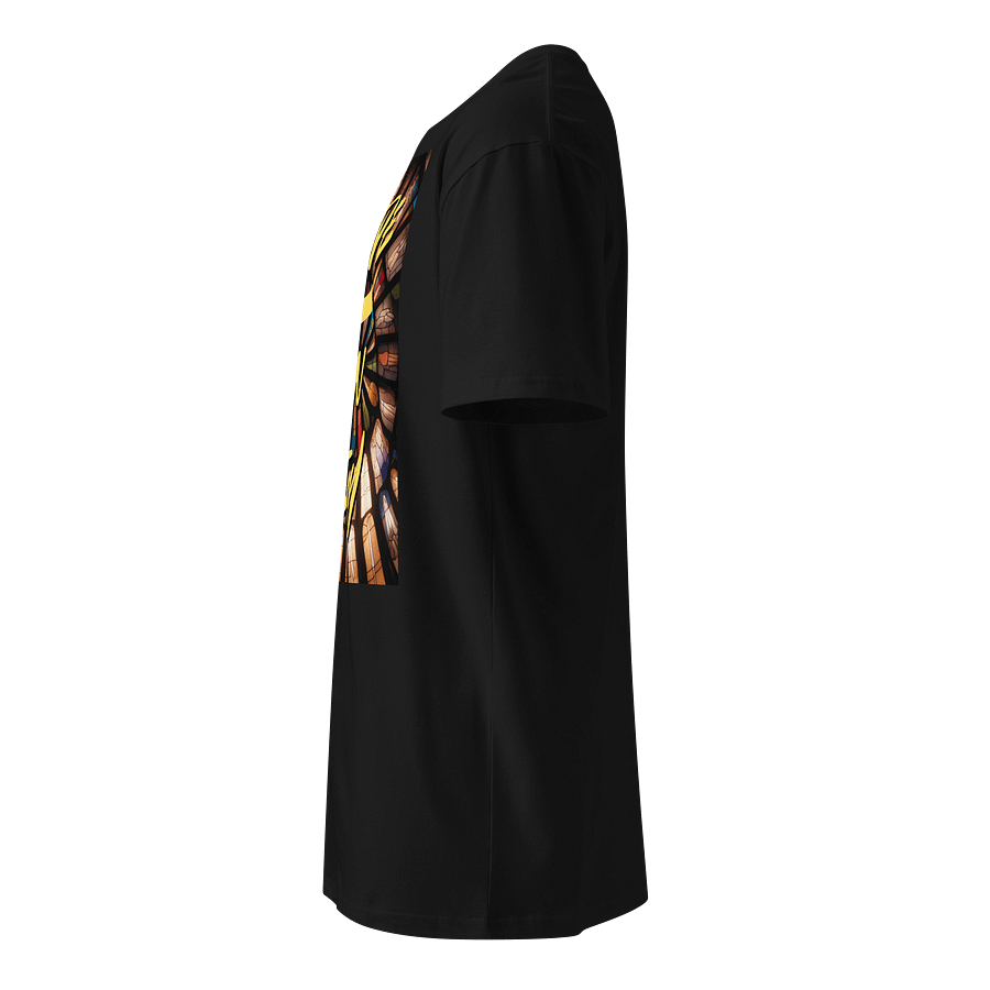 Abide In Him Christian Clothing – House of Worship Stained-Glass Premium T-Shirt product image (3)