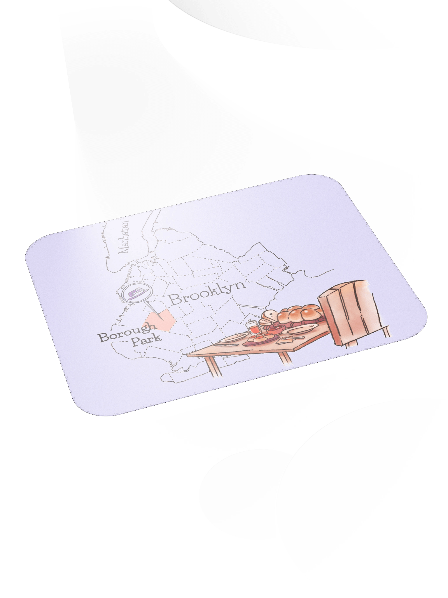 Borough Park Map Mouse Pad product image (4)