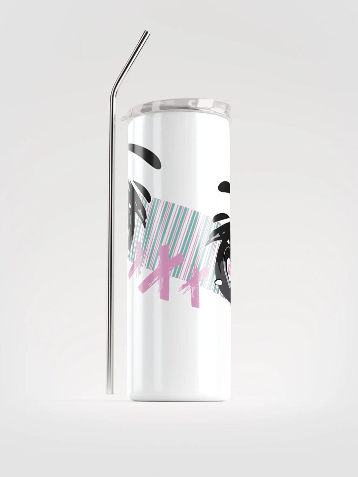 OptimusProcrastinus Eyes Tumbler (White/Pink) product image (1)