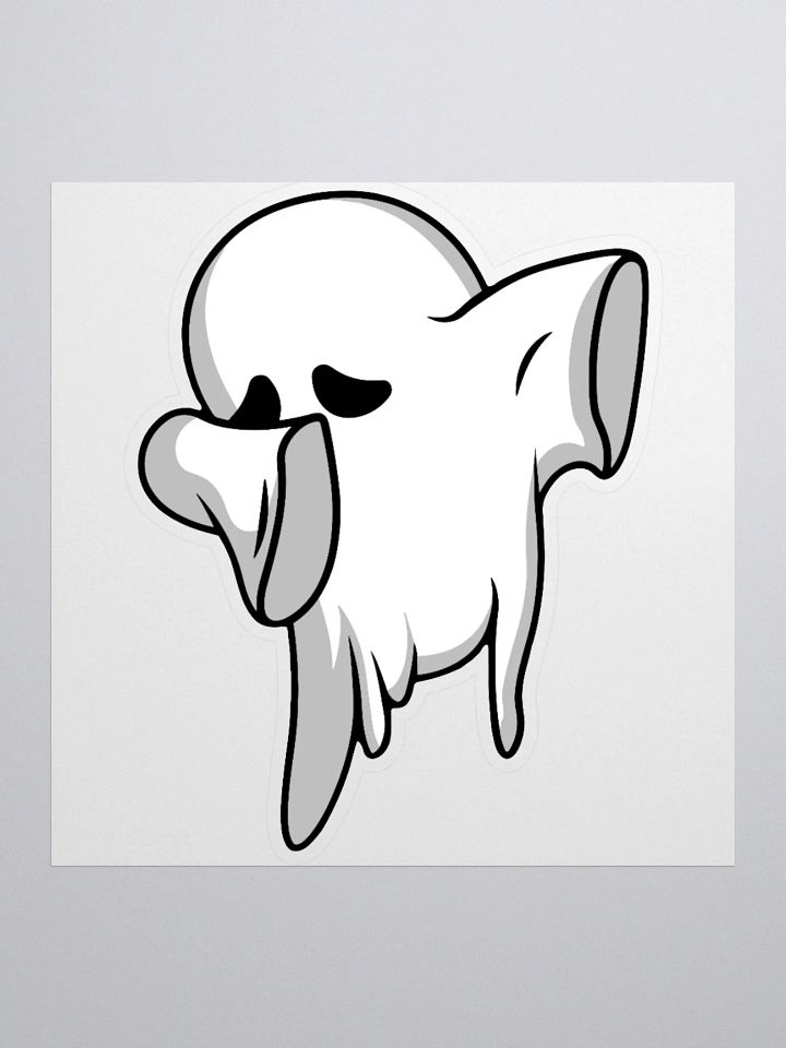 Whimsical Ghost Kiss Cut Stickers product image (1)